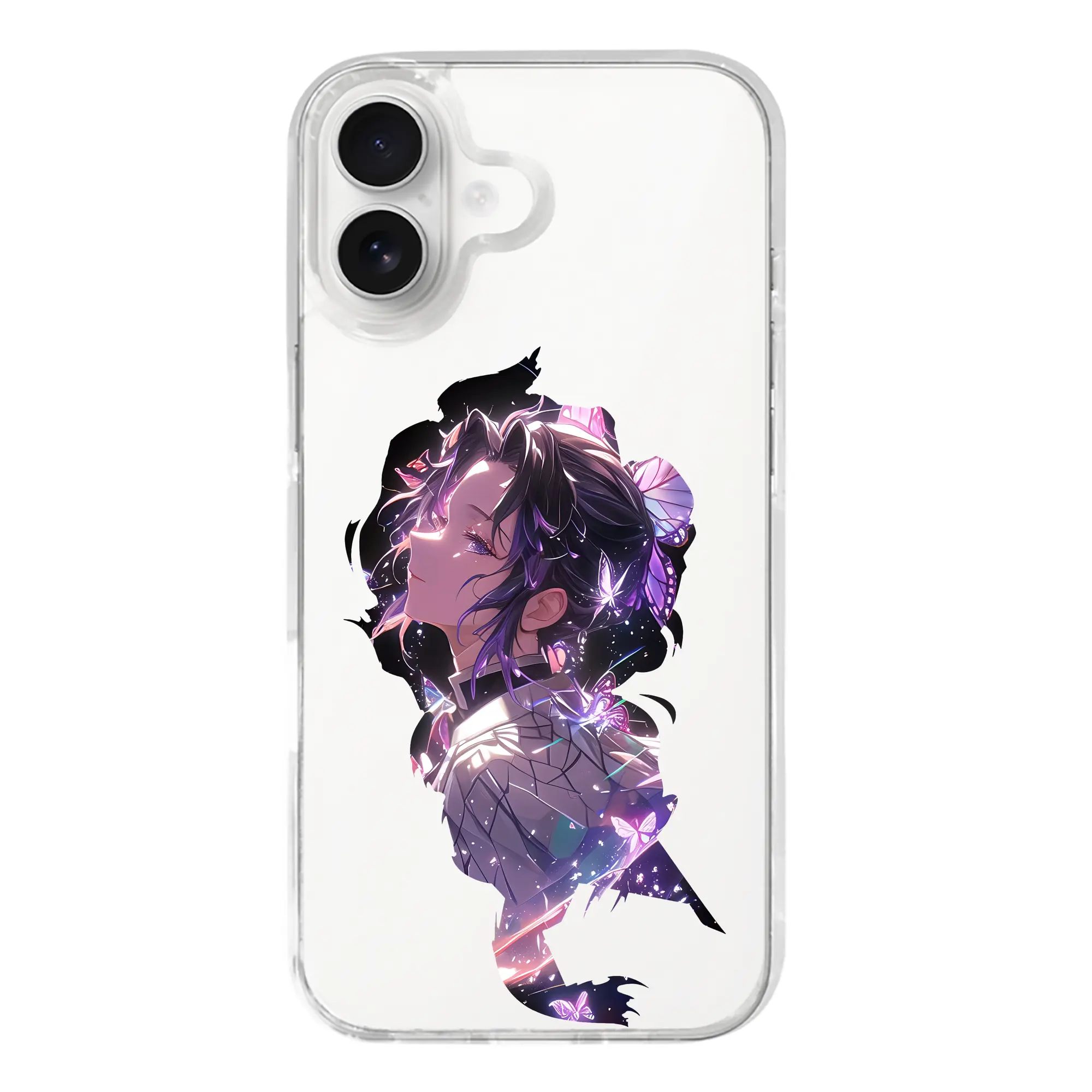 鬼滅の刃 グッズ,胡蝶 しのぶ - iPhone 17シリーズ 透明スマホケース – 薄型・耐衝撃・精密フィット保護カバー